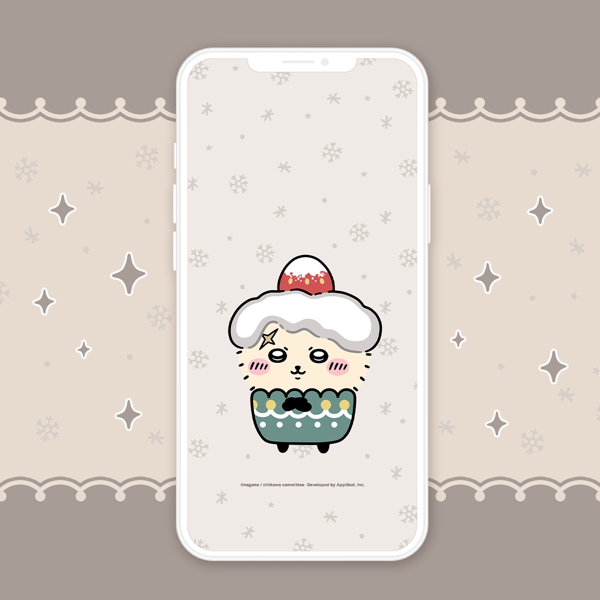 オリジナル壁紙　[クリスマス]ラッコ