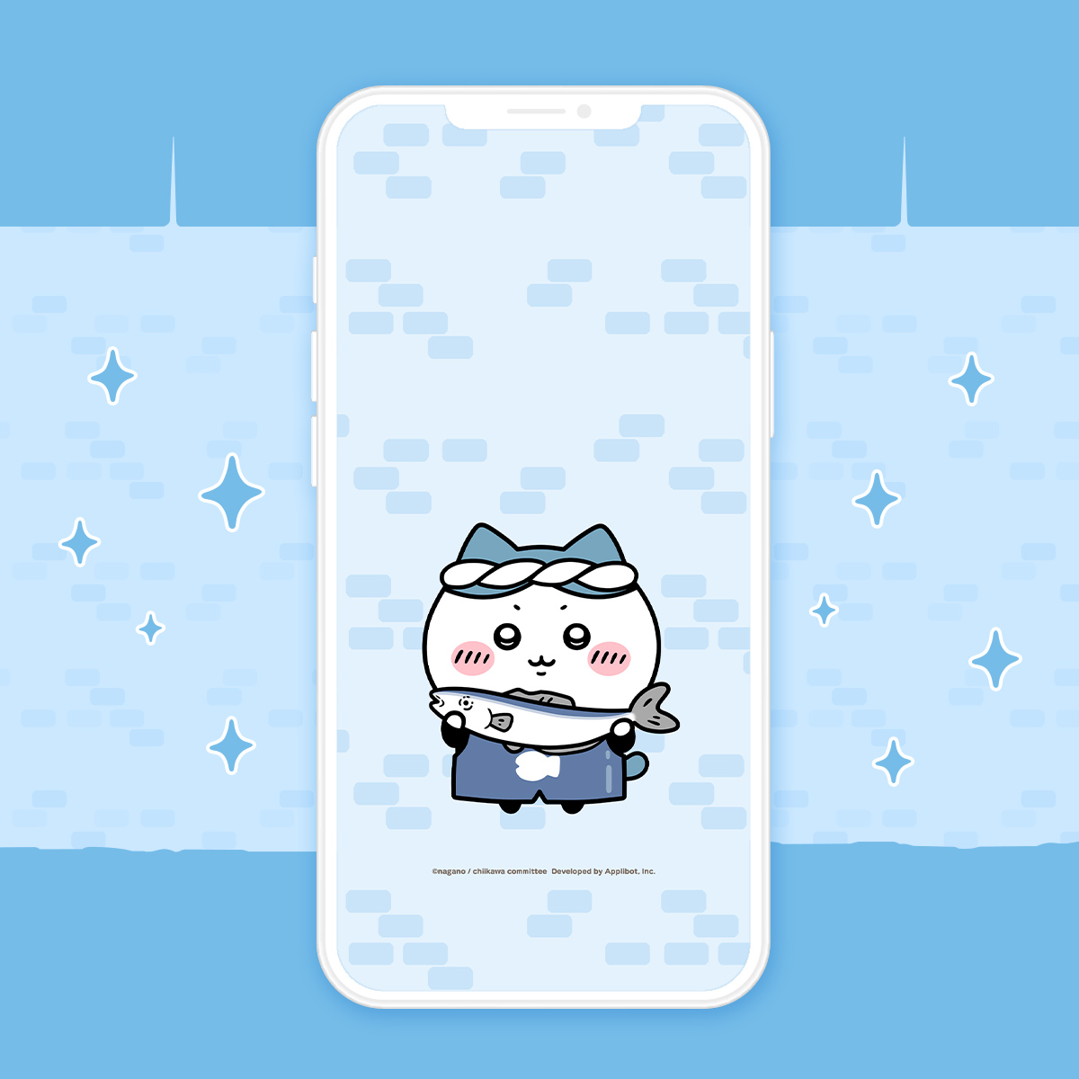 オリジナル壁紙　[お店屋さん]ハチワレ