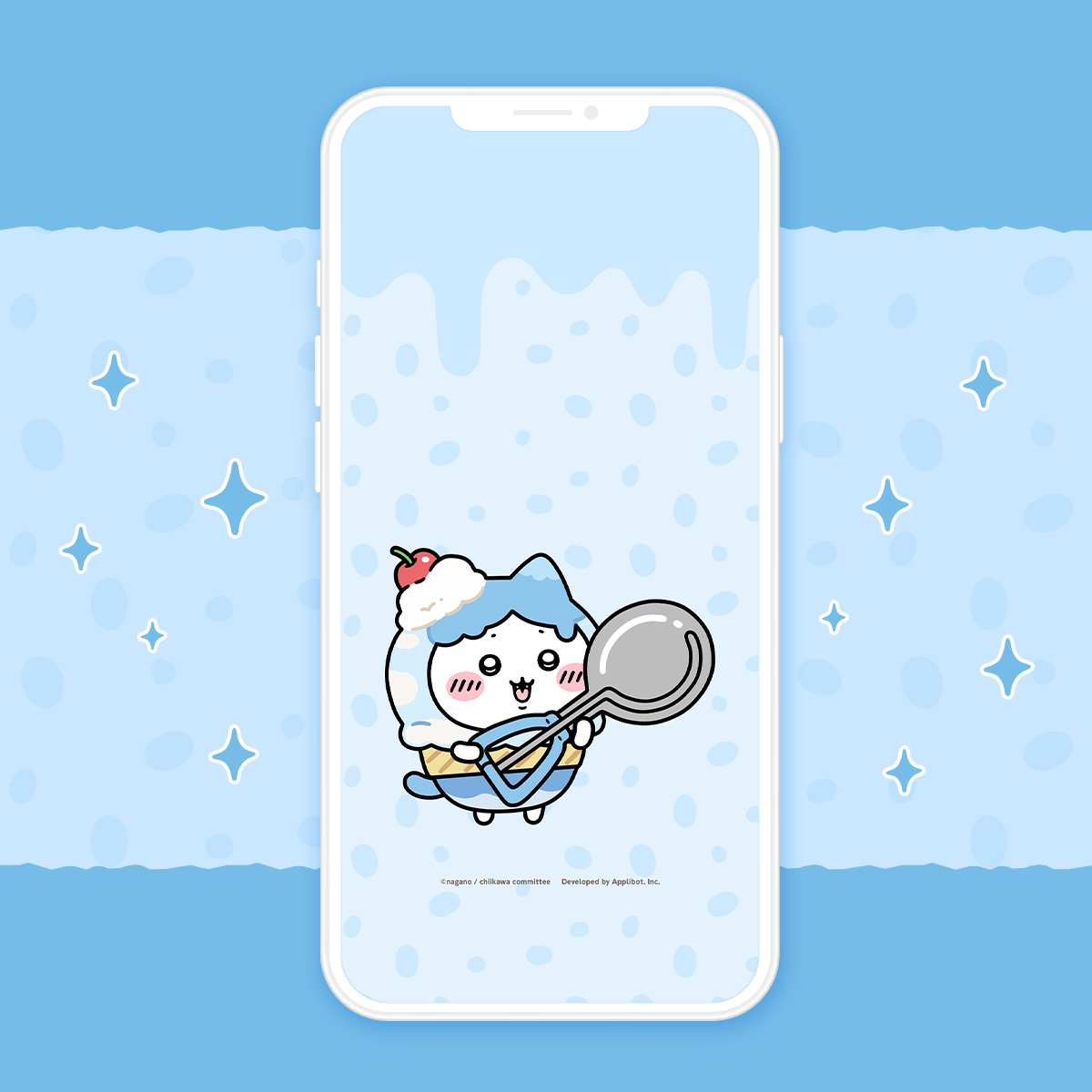 オリジナル壁紙　[アイス]ハチワレ